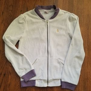 Penguin light zip up bomber
